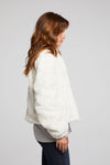 PUFF SLEEVE STARRY WHITE JACKET