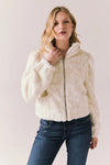 PUFF SLEEVE STARRY WHITE JACKET