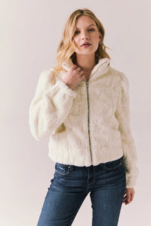  PUFF SLEEVE STARRY WHITE JACKET
