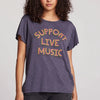 SUPPORT LIVE MUSIC GRAPHIC TEE