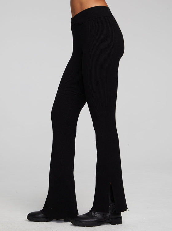 PARTY SHADOW BLACK FLARE PANTS