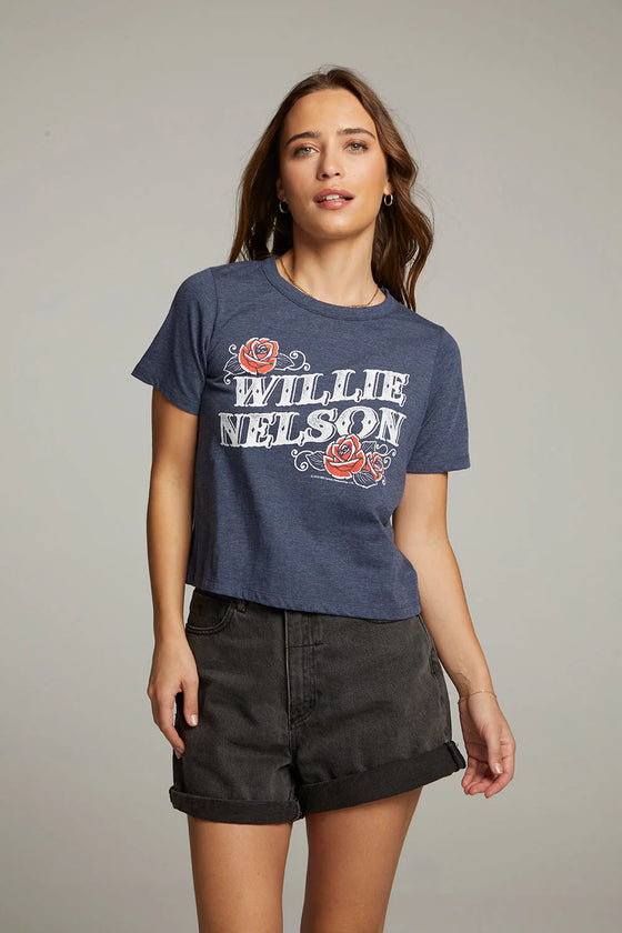 WILLIE NELSON ROSES GRAPHIC TEE