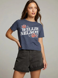  WILLIE NELSON ROSES GRAPHIC TEE