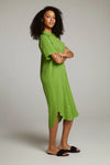 SEBASTIAN PIQUANT GREEN BUTTON DOWN DRESS