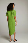 SEBASTIAN PIQUANT GREEN BUTTON DOWN DRESS