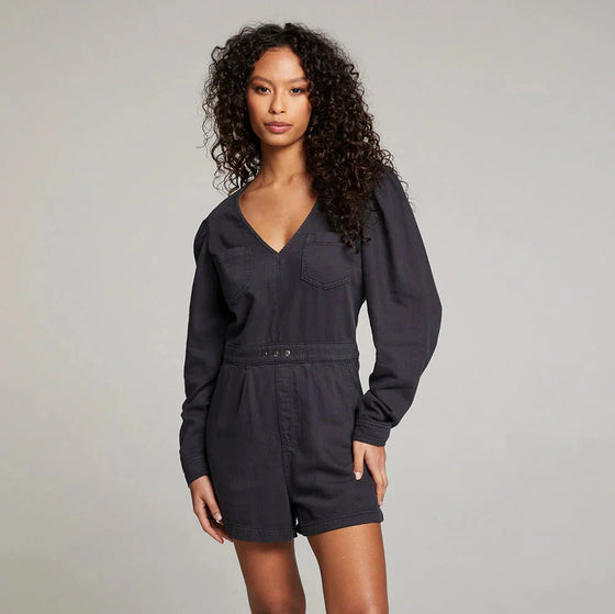 SAMI LICORICE ROMPER