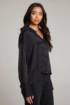 CORALL LICORICE BUTTON UP SHIRT