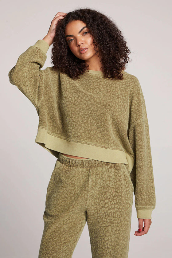 RAMONE LEOPARD PULLOVER SWEATER