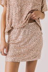 JAYDE BRONZE MINI SKIRT