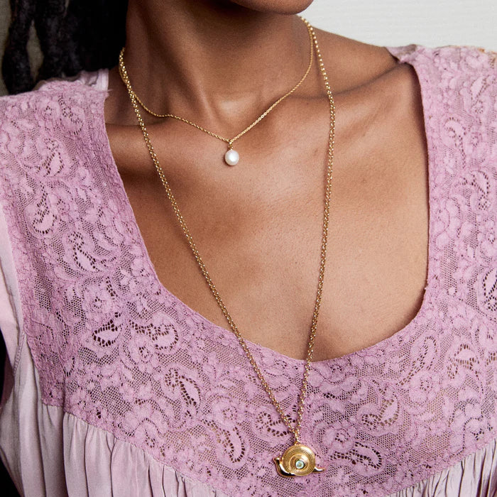 HART Dainty Necklace w/ cloud pearl charm