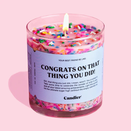 CONGRATS SPRINKLE CANDLE