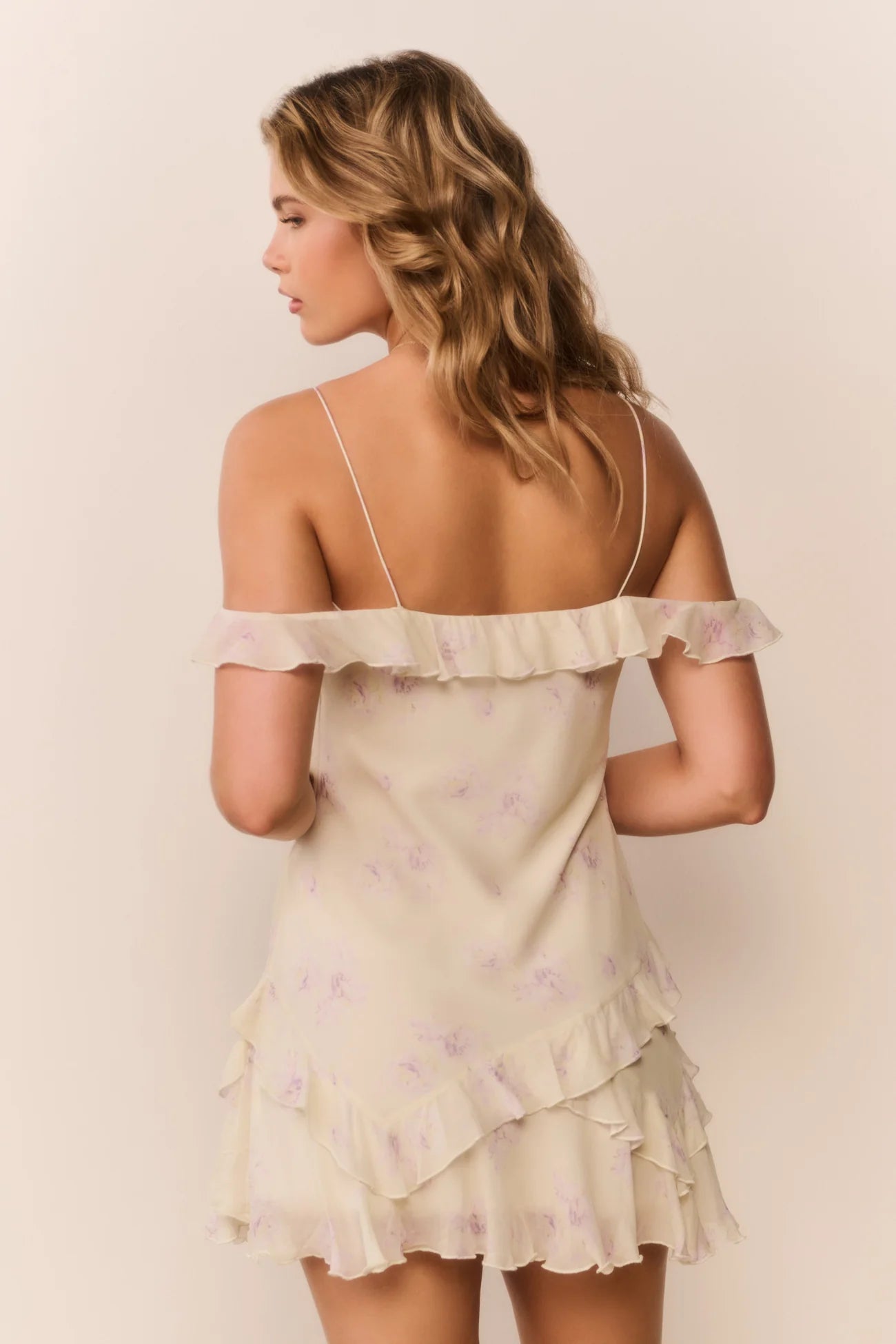 TIMARA FLORAL CHIFFON MINI DRESS