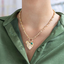  LOVE GREEN CHARM NECKLACE