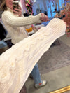 CABLE COLLAR CARDIGAN