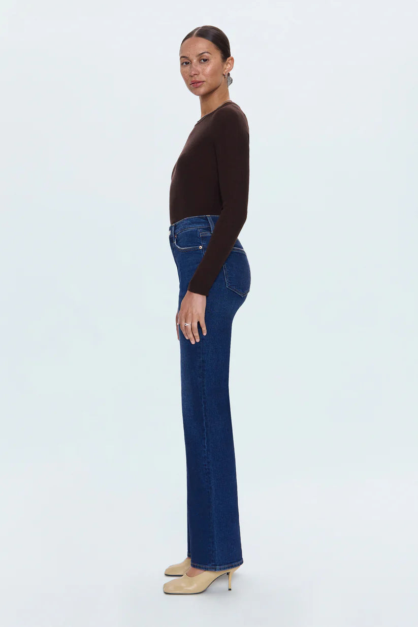 EVIE HI RISE SLIM BOOT JEANS in penthouse