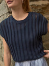 CAMILLE POINTELLE SWEATER TOP