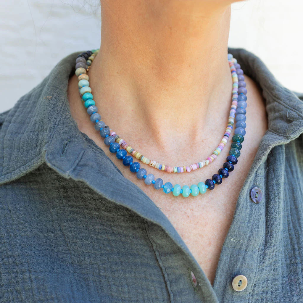 SHADES OF BLUE PALM BEACH NECKLACE
