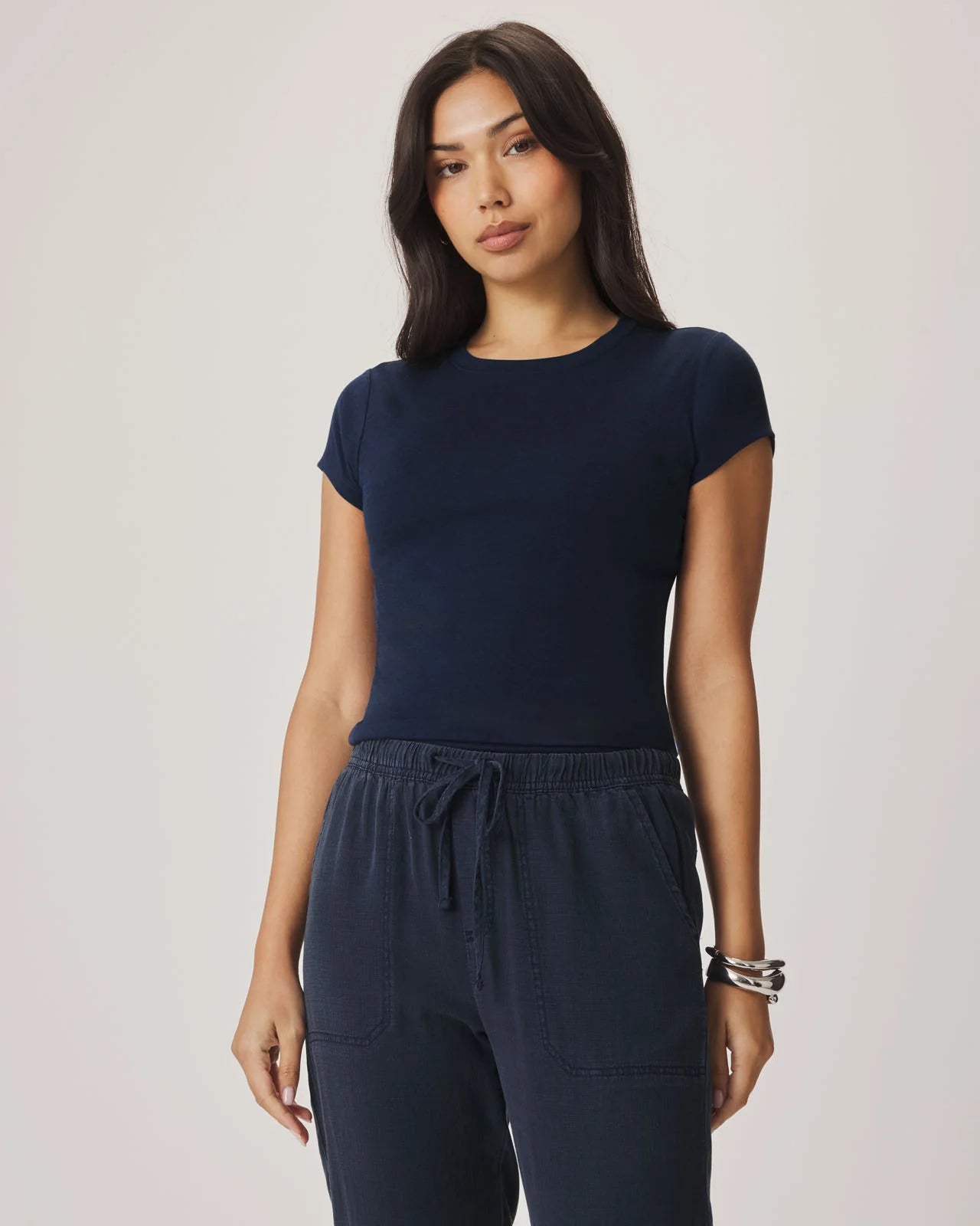 JOSIE STRETCH CREWNECK TEE