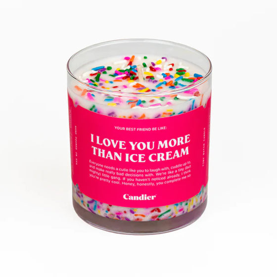 I LOVE YOU MORE THAN ICE CREAM CANDLE