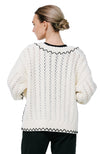 JOAN EMBROIDERED CARDIGAN SWEATER