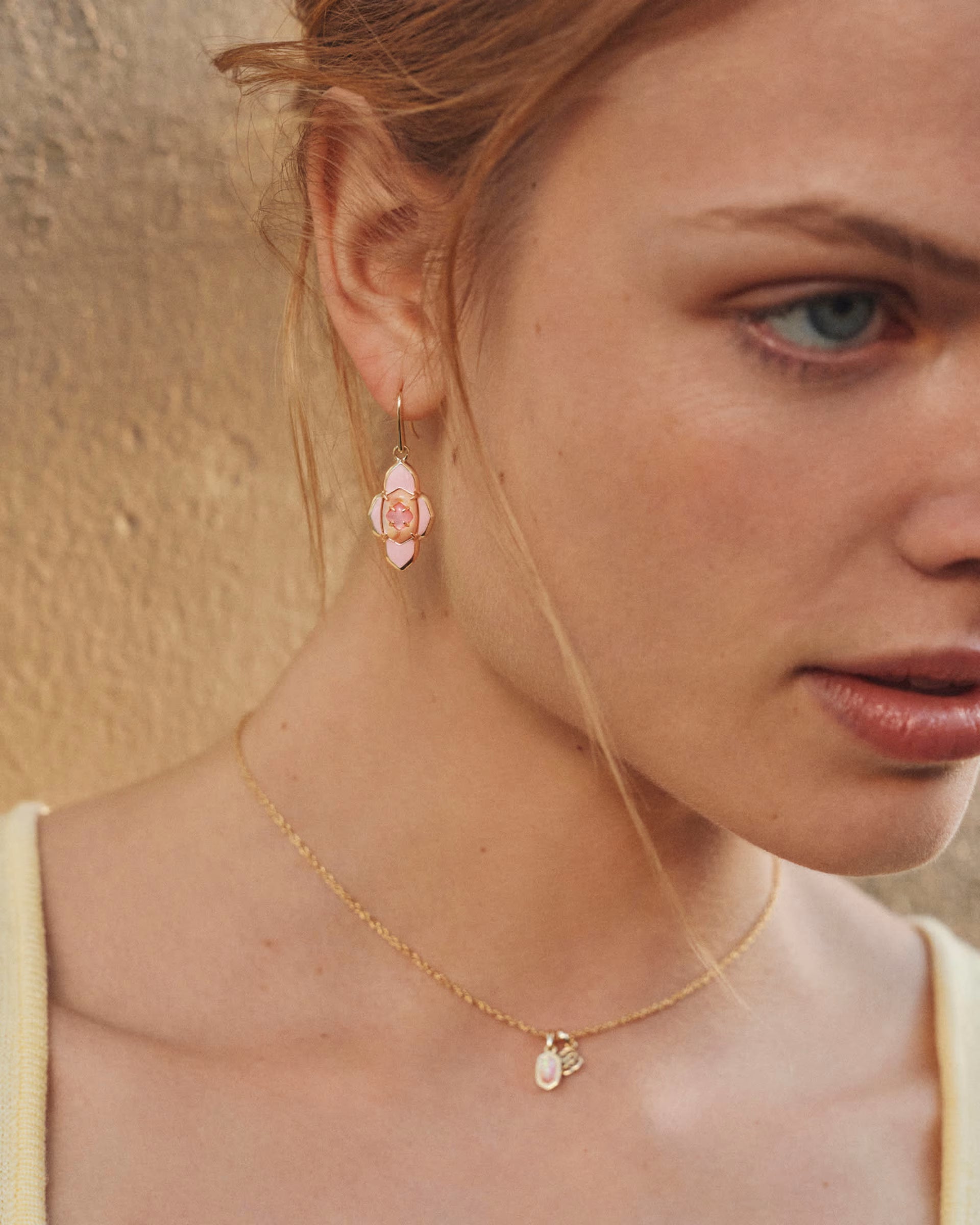ABBIE MEDALLION SMALL DROP EARRINGS