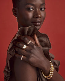  HALEY BOW GOLD BAND RING