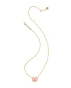 HALEY BOW GOLD SHORT PENDANT REVERSIBLE NECKLACE
