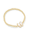 HALEY BOW GOLD STRETCH REVERSIBLE BRACELET