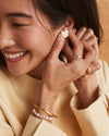 HALEY BOW GOLD STUD EARRINGS