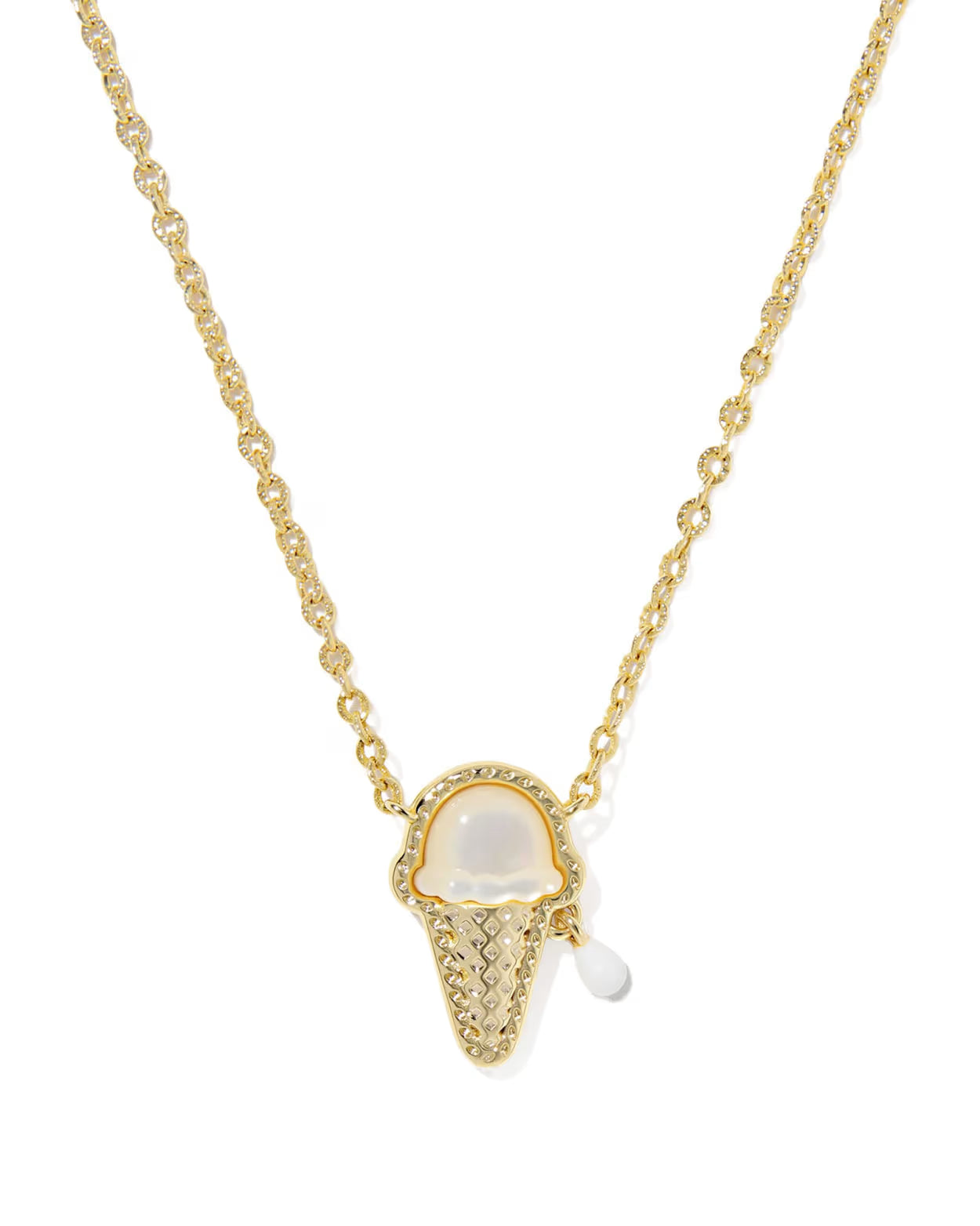 ICE CREAM GOLD SHORT PENDANT NECKLACE