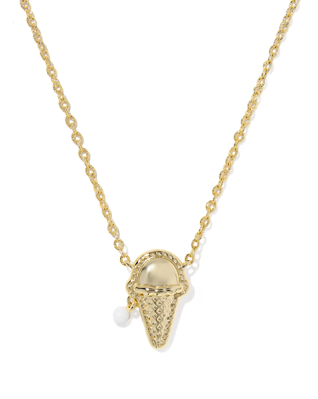 ICE CREAM GOLD SHORT PENDANT NECKLACE
