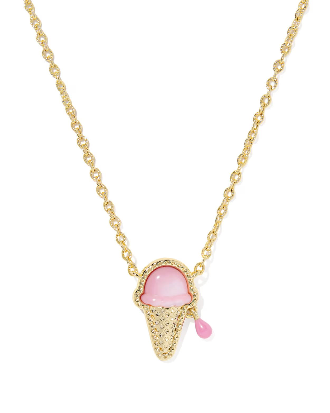 ICE CREAM GOLD SHORT PENDANT NECKLACE