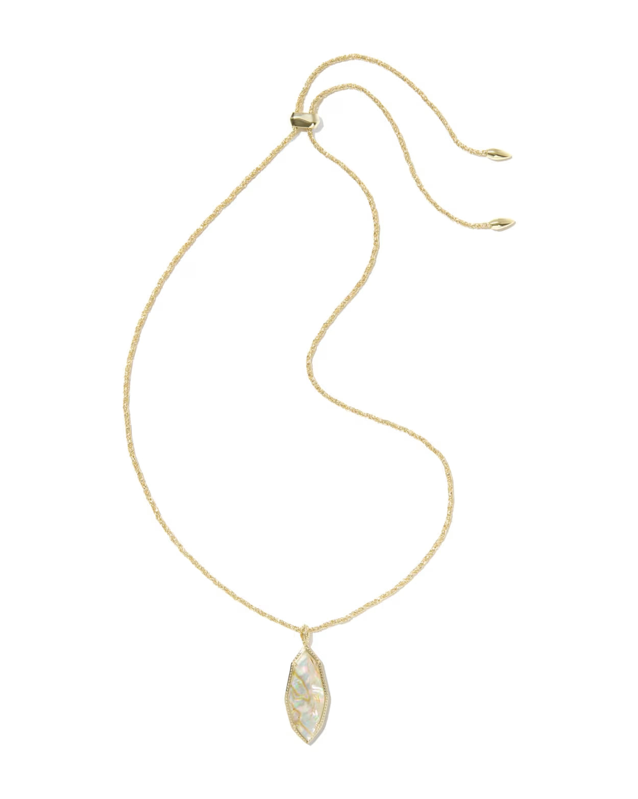 OPHELIA GOLD LARGE LONG PENDANT NECKLACE