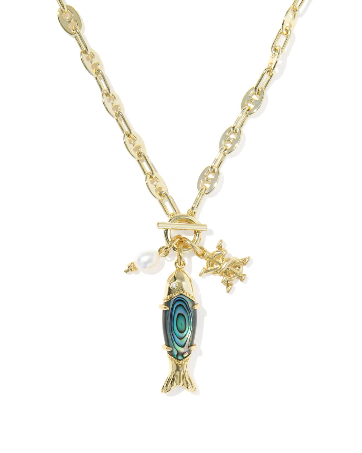 PARKER FISH LONG CHARM NECKLACE