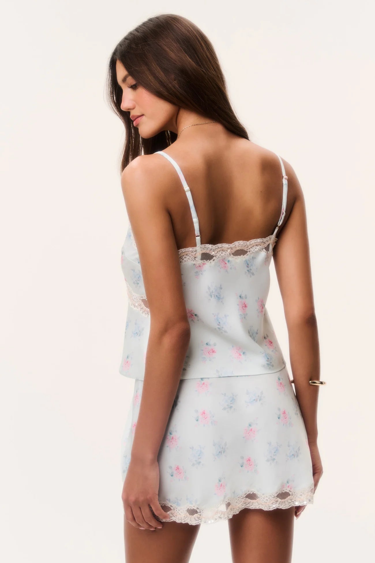 BERNES MINI SATIN SLIP SKIRT