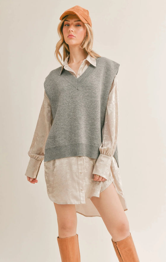 VAL OVERSIZED SWEATER VEST