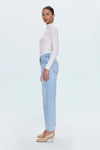 LEXI MID RISE BOWED STRAIGHT JEANS in stellar vintage