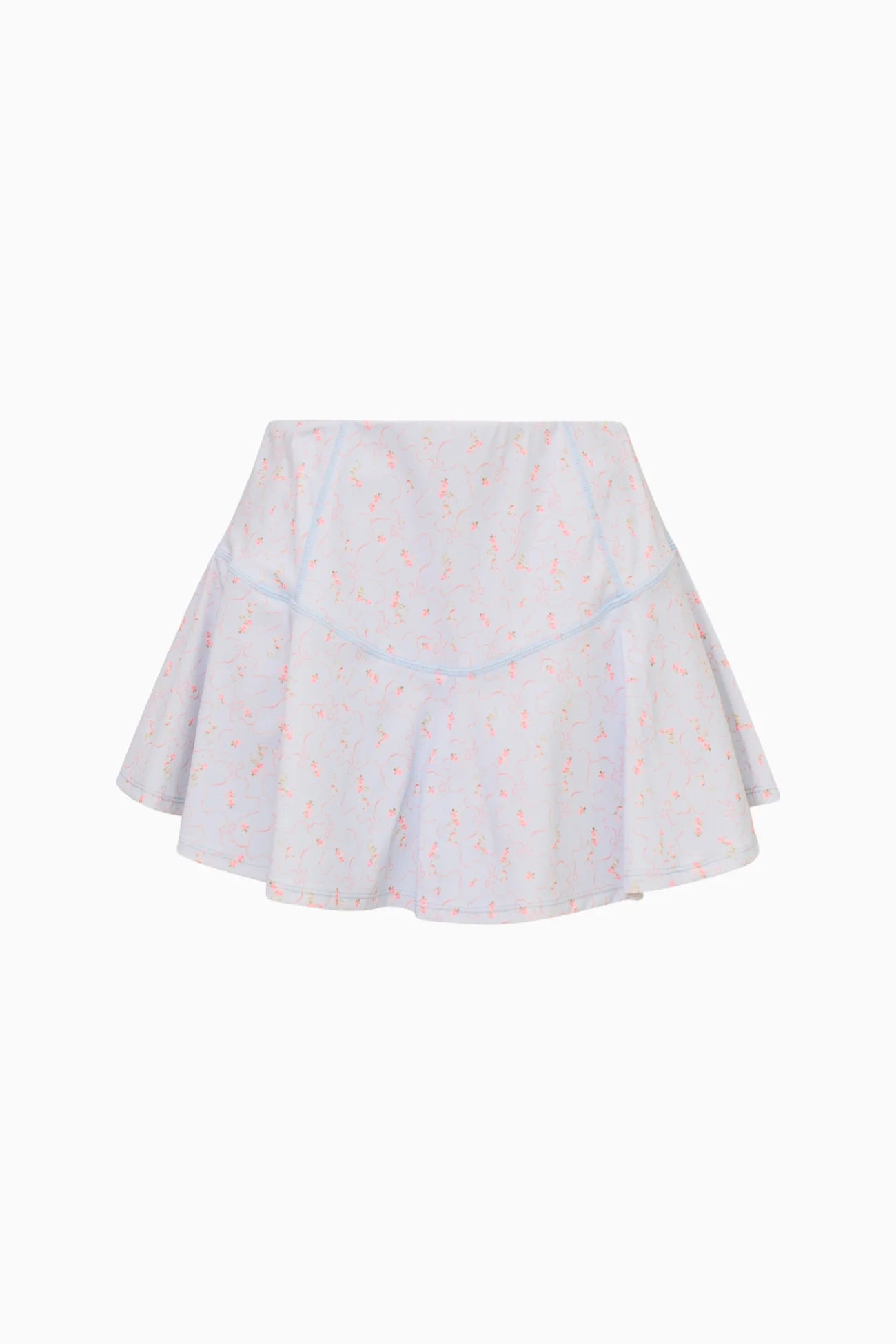 LIVETTA BLUE FLORAL ACTIVE SKIRT