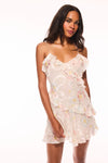 LOMINA PASTEL RUFFLE MINI DRESS