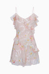 LOMINA PASTEL RUFFLE MINI DRESS