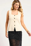 MYRA BUTTON FRONT KNIT VEST