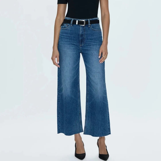 LANA CROP HIGH RISE ULTRA WIDE LEG DENIM