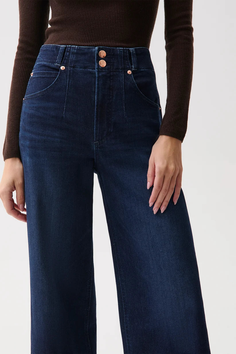 Lana High Rise Double Button Jeans