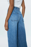 LANA DOUBLE BUTTON HIGH RISE ULTRA WIDE LEG JEANS - gallery wash