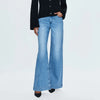 LANA DOUBLE BUTTON HIGH RISE ULTRA WIDE LEG JEANS - gallery wash