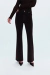 KINSLEY MID RISE ULTRA FLARE CORD PANTS in mocha