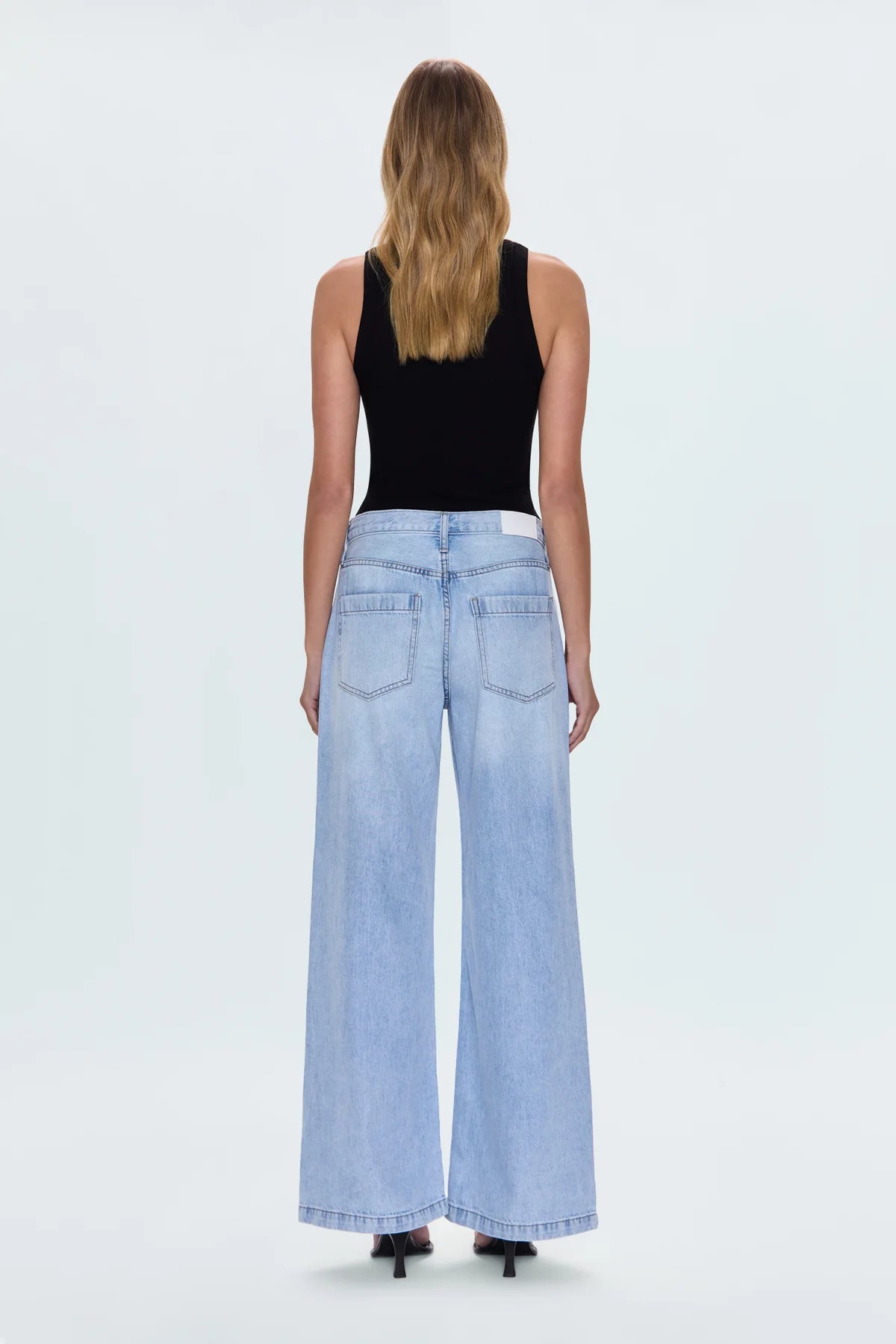 JADYN LOW SLUNG PALAZZO JEANS in chateau