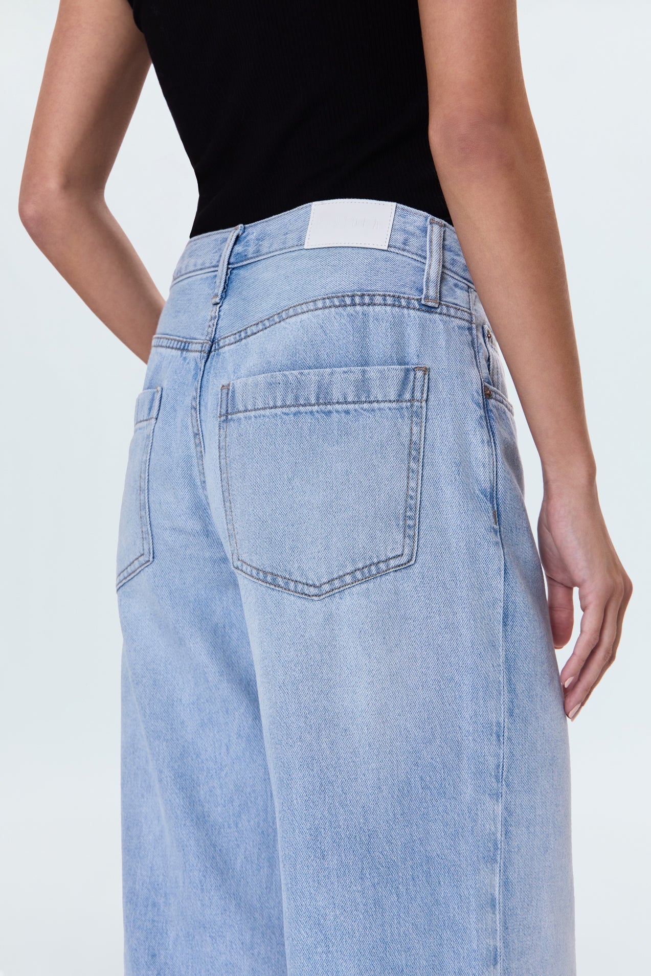 JADYN LOW SLUNG PALAZZO JEANS in chateau