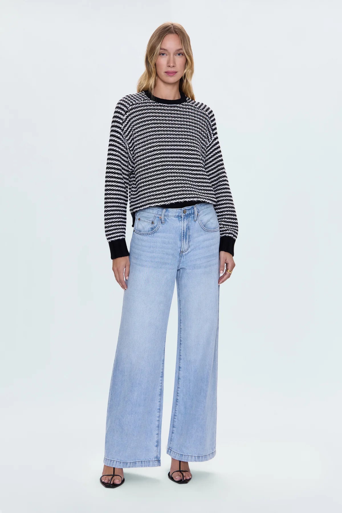 JADYN LOW SLUNG PALAZZO JEANS in chateau
