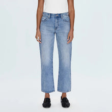  LEXI MID RISE BOWED STRAIGHT JEANS in bowie